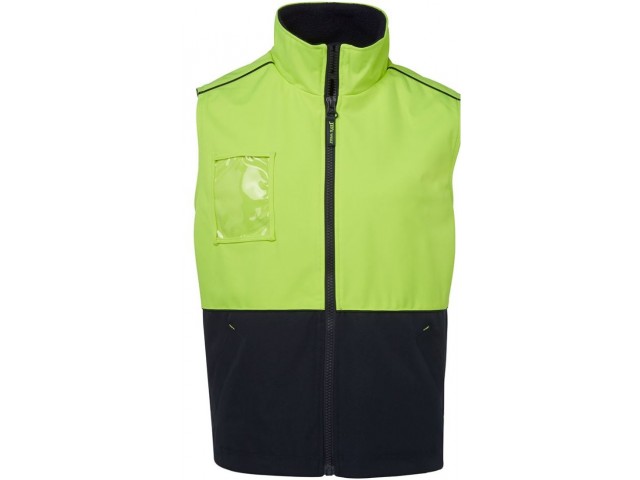 Hi Vis Vest (Fleece Lined) Day Only - LIME/NAVY