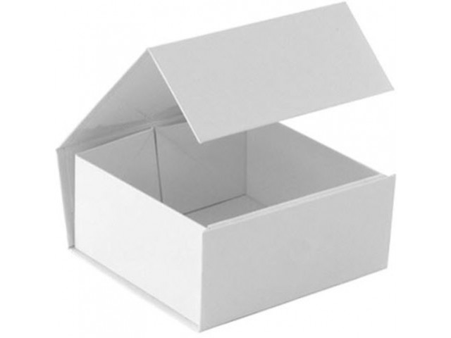 WHITE Gift Box with Magnetic Close (Square) Mini  (40/CTN)