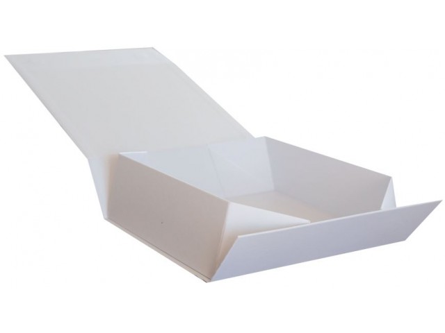 WHITE Gift Box with Magnetic Close Large (Rec)  (10/CTN)