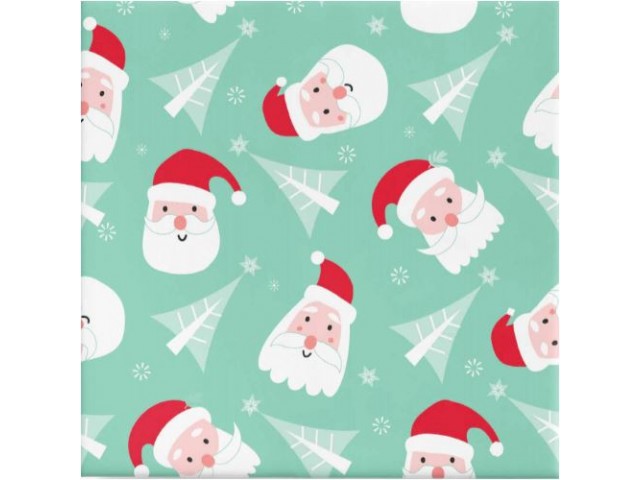 Xmas Santa Gift Wrap (Gloss) 600mmx40m Roll