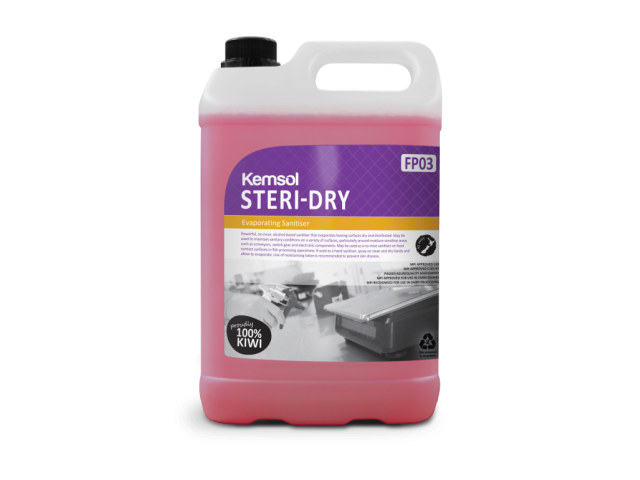 Steri-dry Evaporating Sanitiser (Food Grade) 5L