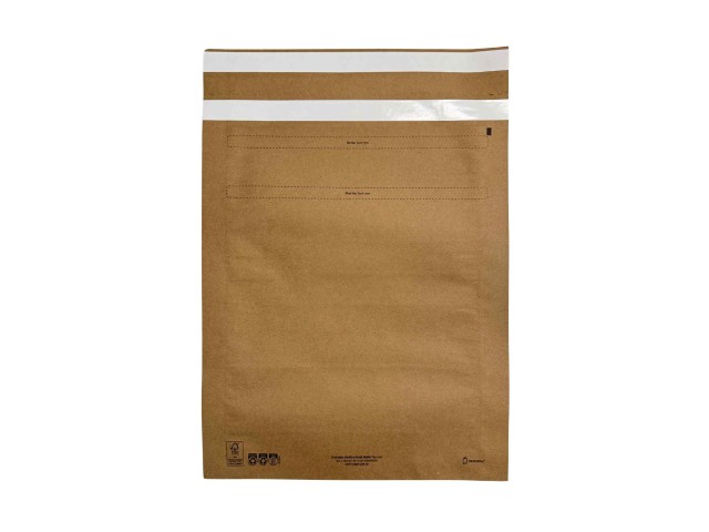 Flat Reusable Kraft Mailer Medium