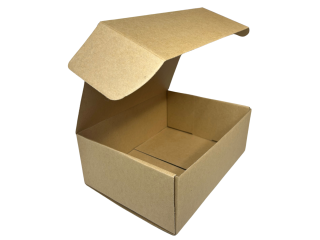 Large (I) KRAFT Hinged Lid Cardboard Gift Box (Print Option Available) 
