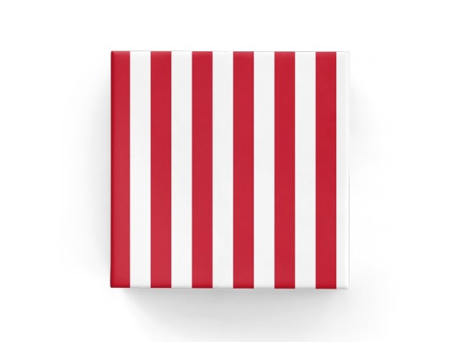 Gift Wrap Cafe Stripe Red On Matte