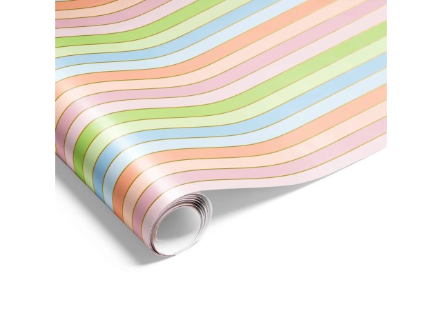 Gift Wrap Merry Stripes Pastel