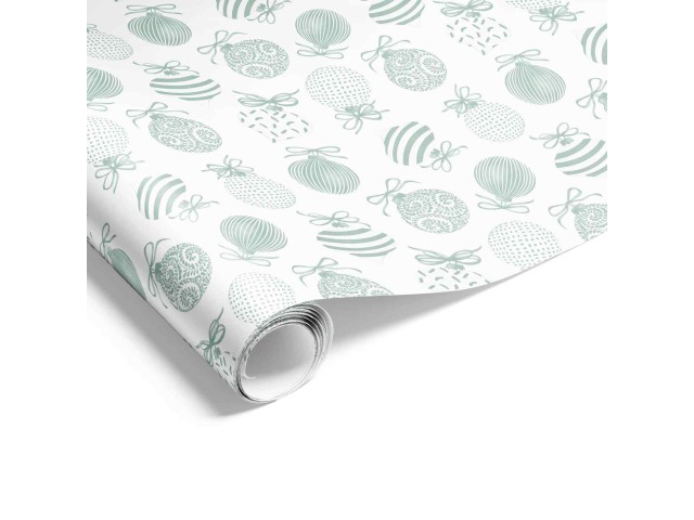 Gift Wrap Watercolour Bauble Matte Rivergum