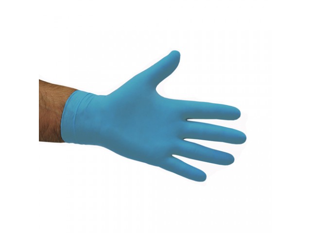345 Blue Nitrile Powder Free Gloves Medical Grade (Box/100)