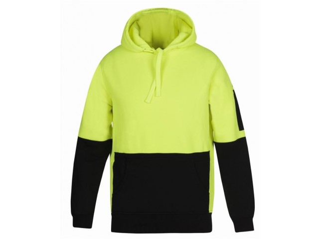 Hi Vis Hoodie (Pull Over) Day Only - LIME/BLACK