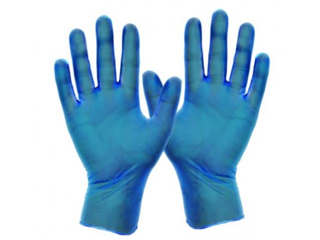 Metal Detectable Vinyl Glove MEDIUM