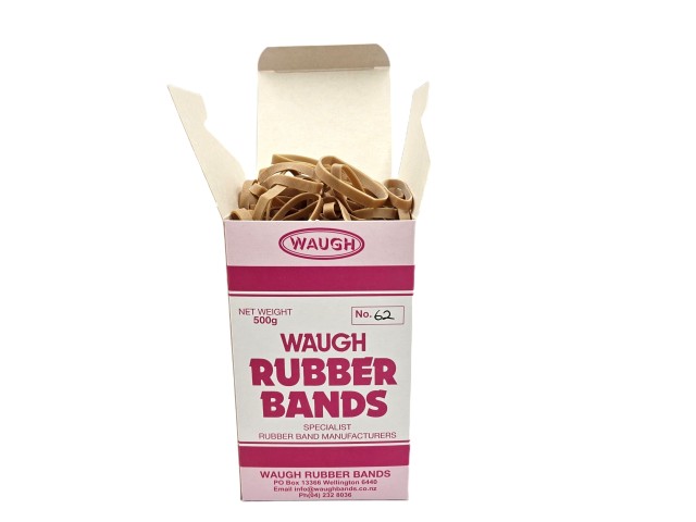 No 62 Rubber Bands (500G Box) 