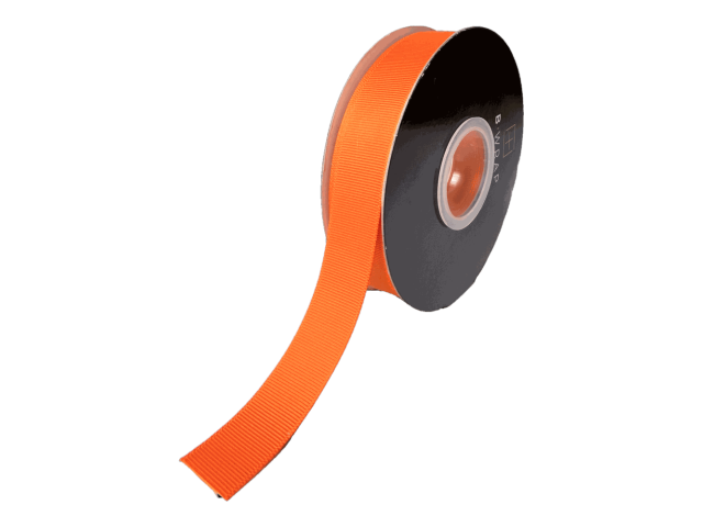 Ribbon Grosgrain 22mm x 30m Orange