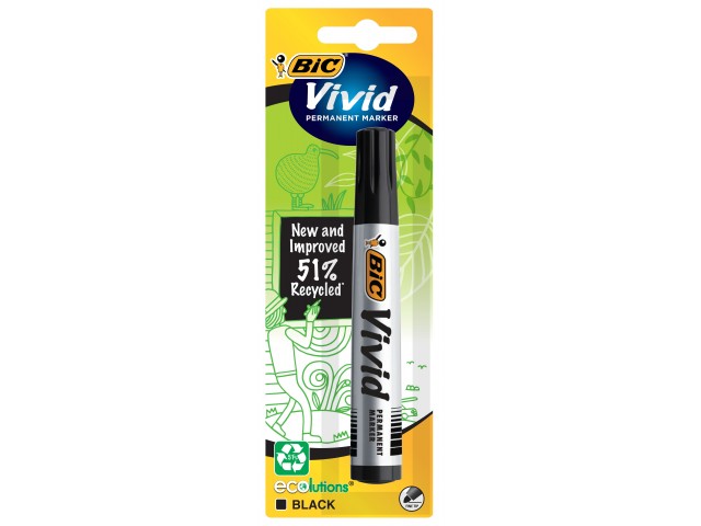 BLACK Vivid Marker Ecolutions Bullet Tip