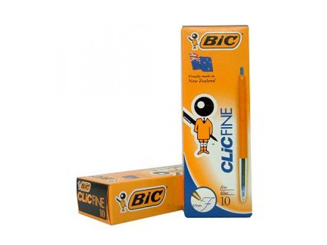 Bic Clic Fine Point Blue Pen