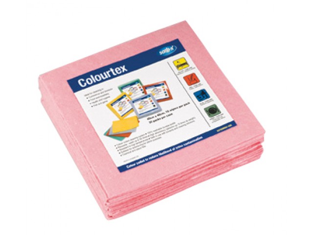 Red Sorb-X Colourtex Wipes Pack/10